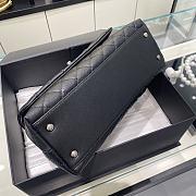Chanel Coco Handle Bag Silver Hardware Size 18 x 29 x 12 cm - 2