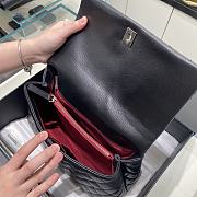 Chanel Coco Handle Bag Silver Hardware Size 18 x 29 x 12 cm - 3