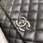 Chanel Coco Handle Bag Silver Hardware Size 18 x 29 x 12 cm - 4