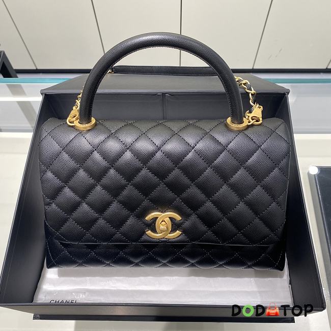 Chanel Coco Handle Bag Gold Hardware Size 18 x 29 x 12 cm - 1