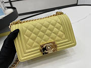 Chanel Boy Bag Caviar Gold Hardware Size 20 cm - 6