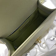 Chanel Boy Bag Caviar Green Gold Hardware Size 20 cm - 6