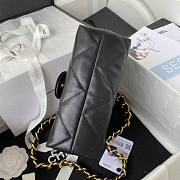 Chanel Flap Handle Bag Black Size 20.5 x 15 x 8 cm - 5