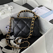 Chanel Flap Handle Bag Black Size 20.5 x 15 x 8 cm - 4