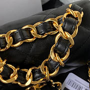 Chanel Flap Handle Bag Black Size 20.5 x 15 x 8 cm - 3