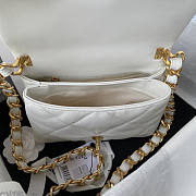 Chanel Flap Handle Bag White Size 20.5 x 15 x 8 cm - 6
