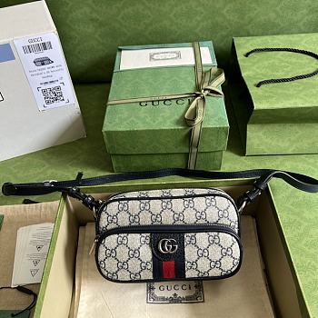 Gucci Ophidia Small Messenger Bag Black Small Size 18 x 11 x 6 cm