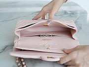 Chanel Flap Bag Lambskin Pink Gold Hardware Size 25 cm - 5