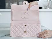 Chanel Flap Bag Lambskin Pink Gold Hardware Size 25 cm - 4