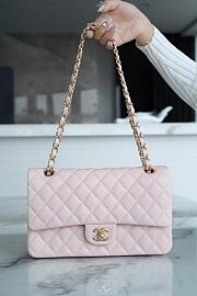 Chanel Flap Bag Lambskin Pink Gold Hardware Size 25 cm - 2