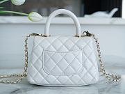 Chanel Coco Handle Bag White Size 19 cm - 6