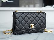 Chanel 22K Woc Black Bag Size 12.3 × 19.2 × 3.5 cm - 3