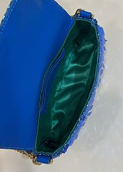 Fendi Mini Baguette Bling Blue Size 19 cm - 3