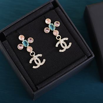 Chanel Cross Earrings