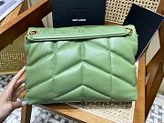 YSL Loulou Puffer Quilted Lambskin Bag Avocado Green Size 35 x 23 x 13.5 cm - 5