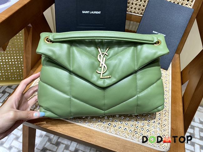 YSL Loulou Puffer Quilted Lambskin Bag Avocado Green Size 29 x 17 x 11 cm - 1