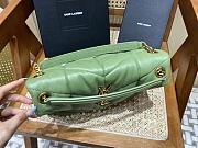 YSL Loulou Puffer Quilted Lambskin Bag Avocado Green Size 29 x 17 x 11 cm - 5