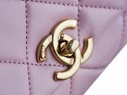 Chanel Lambskin Chain Flap Bag Pink Size 21 cm - 6