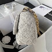 Chanel 19 Gray And Milky Wool Size 26 cm - 6