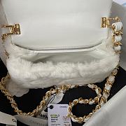 Chanel Pillow White Bag Size 15 x 20.5 x 8 cm - 3