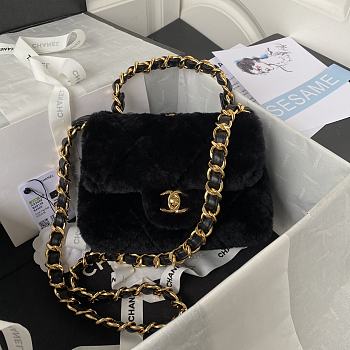 Chanel Pillow Black Bag Size 15 x 20.5 x 8 cm
