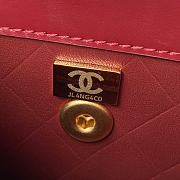 Chanel Vintage Flap Bag Red Size 12 × 20 × 6 cm - 3