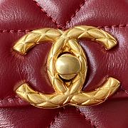 Chanel Vintage Flap Bag Red Size 12 × 20 × 6 cm - 2