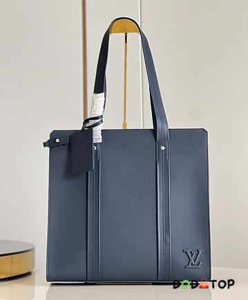 Louis Vuitton LV Aerogram Tote Bag Blue Size 36.5 x 34 x 13 cm - 1