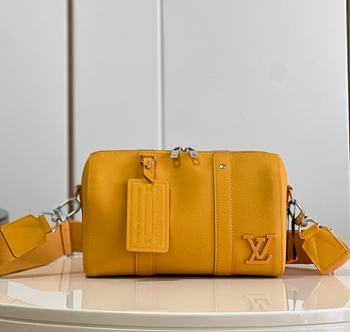 Louis Vuitton LV City Keepall Handbag Yellow Size 27 x 17 x 13 cm
