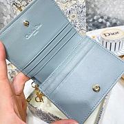 Lady Dior Wallet Blue Size 11 x 8.5 x 3 cm - 5