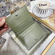 Lady Dior Wallet Sheepskin Green Size 11 x 8.5 x 3 cm - 2