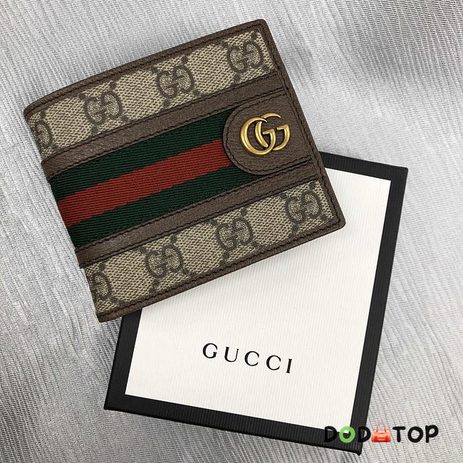 Gucci Wallet Leather Beige Size 11 x 3 x 9 cm - 1