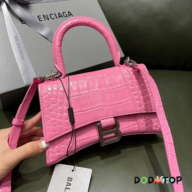 Balenciaga Hourglass Bag Pink Size 19 x 8 x 21 cm - 1