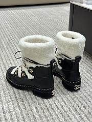 Chanel Boots Black/White - 4