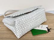 Botega Venata Patti Woven Handbag White Size 24 x 20 x 12 cm - 4