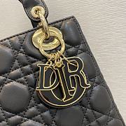 Dior Lady Black Color Bag New Size 20 cm - 5