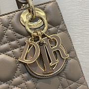 Dior Lady Milk Tea Color Bag New Size 20 cm - 6