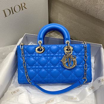 Dior D-joy Shoulder Strap Blue Size 26 x 6 x 14 cm