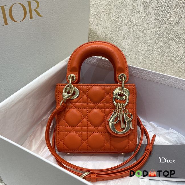 Dior Lady Orange Size 12 x 10 x 5 cm - 1