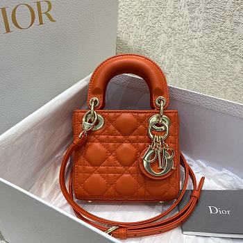 Dior Lady Orange Size 12 x 10 x 5 cm