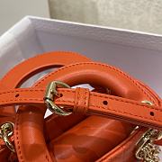 Dior Lady Orange Size 12 x 10 x 5 cm - 5