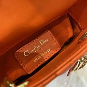 Dior Lady Orange Size 12 x 10 x 5 cm - 4