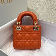 Dior Lady Orange Size 12 x 10 x 5 cm - 3