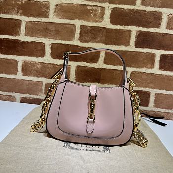 Gucci Jackie 1961 Mini Shoulder Bag Pink Size 19 x 13 x 3 cm