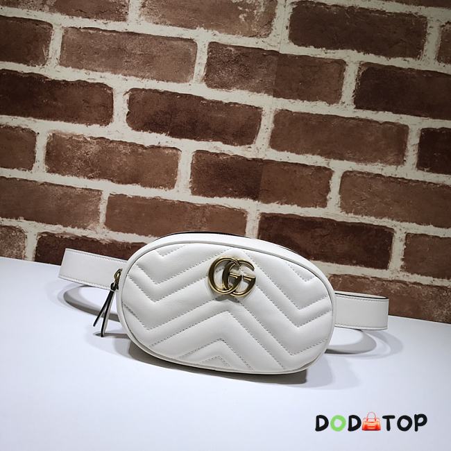 Gucci GG Marmont Mini Waist Bag White Size 18 x 11 x 5 cm - 1