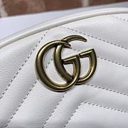 Gucci GG Marmont Mini Waist Bag White Size 18 x 11 x 5 cm - 5