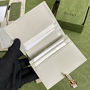 Gucci Jackie 1961 Card Case Wallet White Size 11 × 8.5 x 3 cm - 3