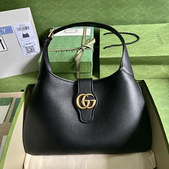 Gucci Aphrodite Medium Shoulder Bag Black Size 39 x 38 x 2 cm
