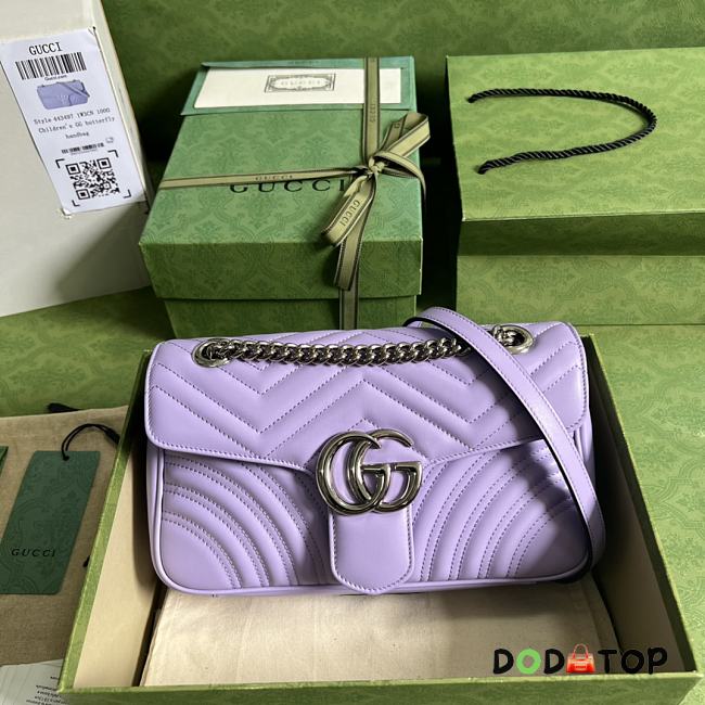 Gucci GG Marmont Light Purple Size 26 x 15 x 7 cm - 1