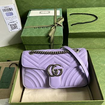 Gucci GG Marmont Light Purple Size 26 x 15 x 7 cm